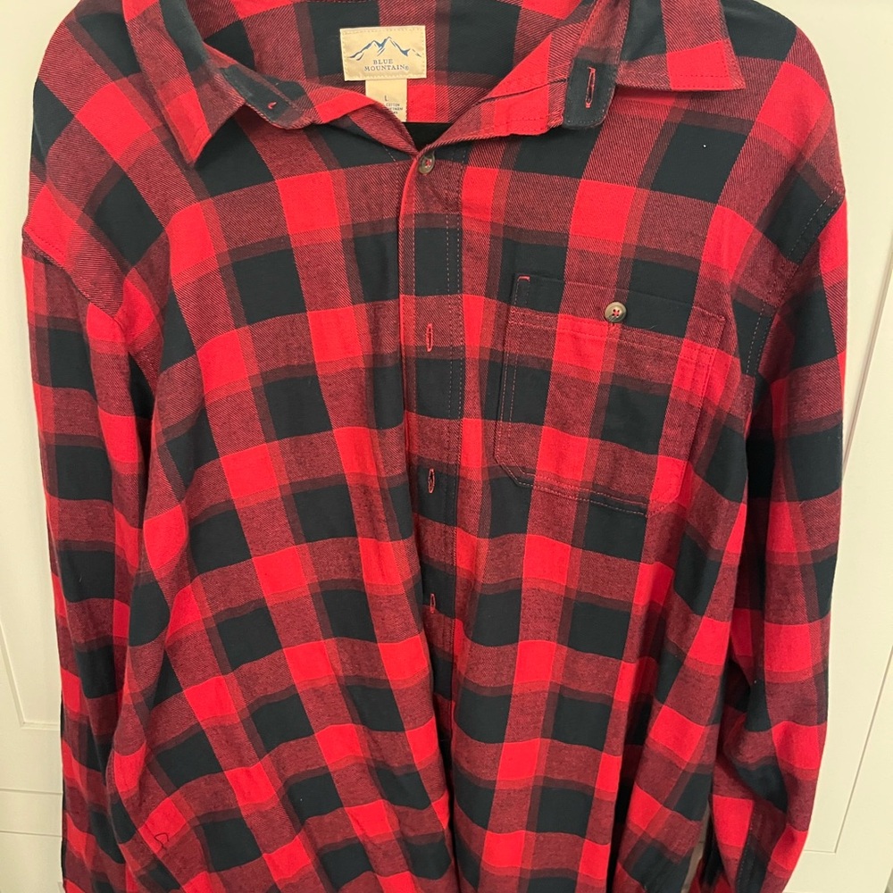 Blue Mountain Red and Black Flannel